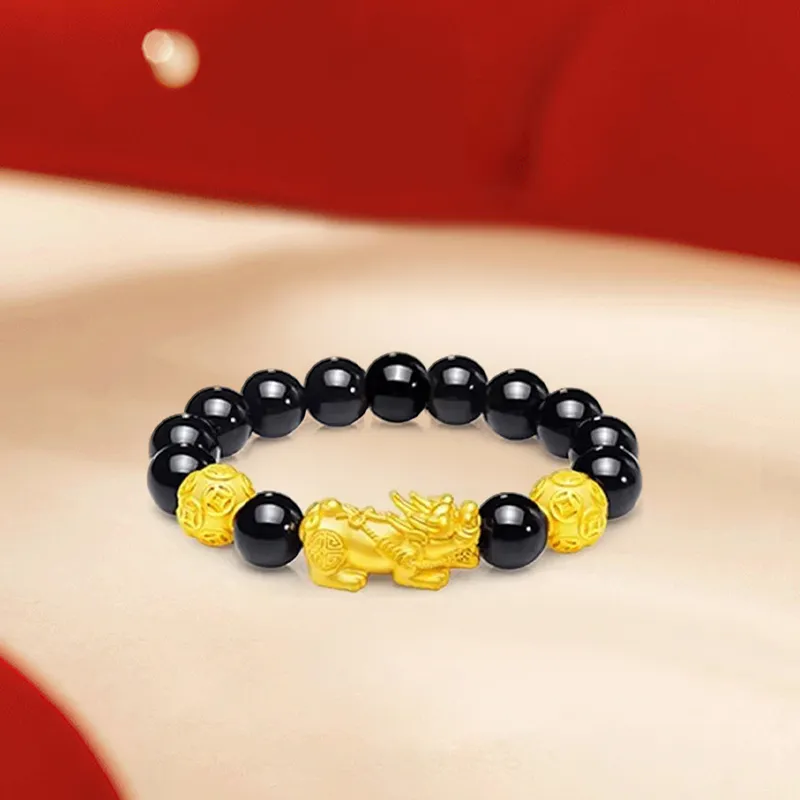 HAPPY BEAN Gold Bracelet Unisex-5
