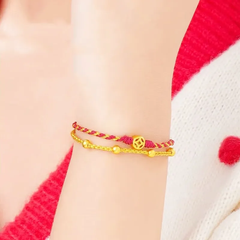 HAPPY BEAN Gold Bracelet Women's-2