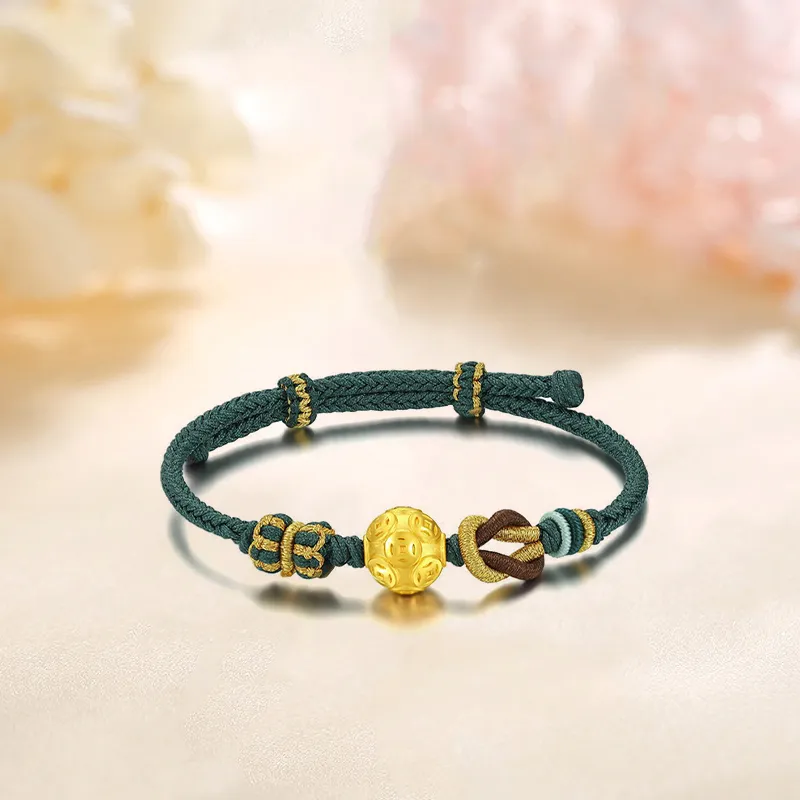 HAPPY BEAN Gold Bracelet Unisex-3