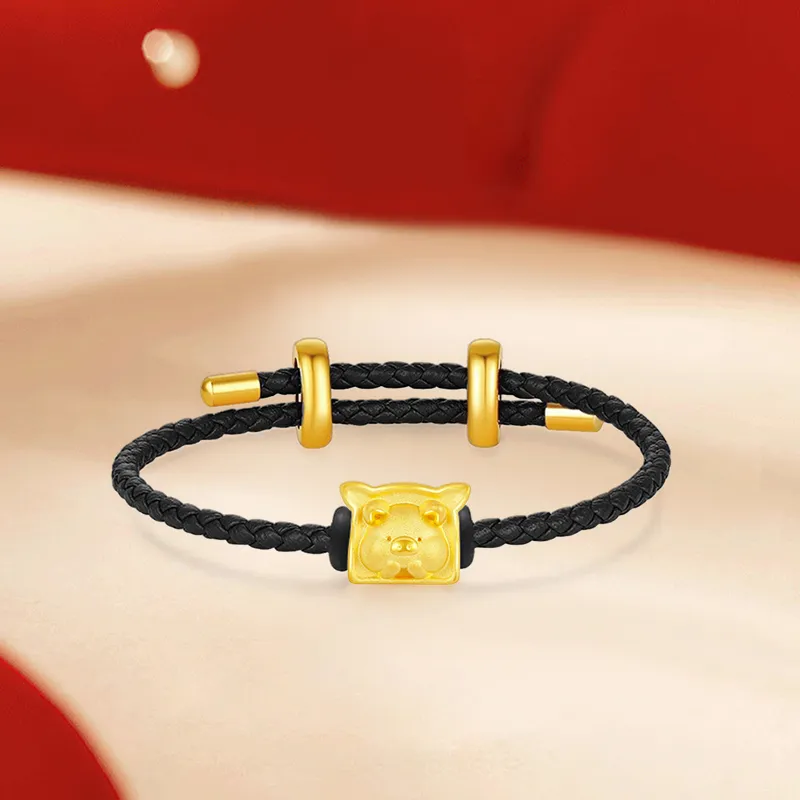 HAPPY BEAN Gold Bracelet Unisex-1