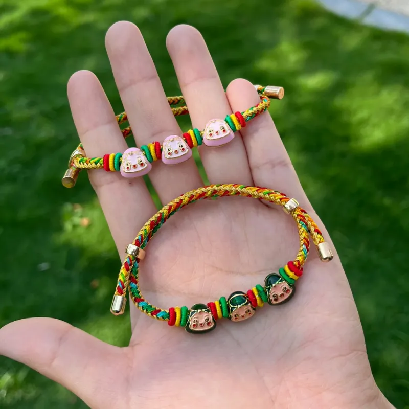 HAPPY BEAN Alloy Bracelets Unisex-6