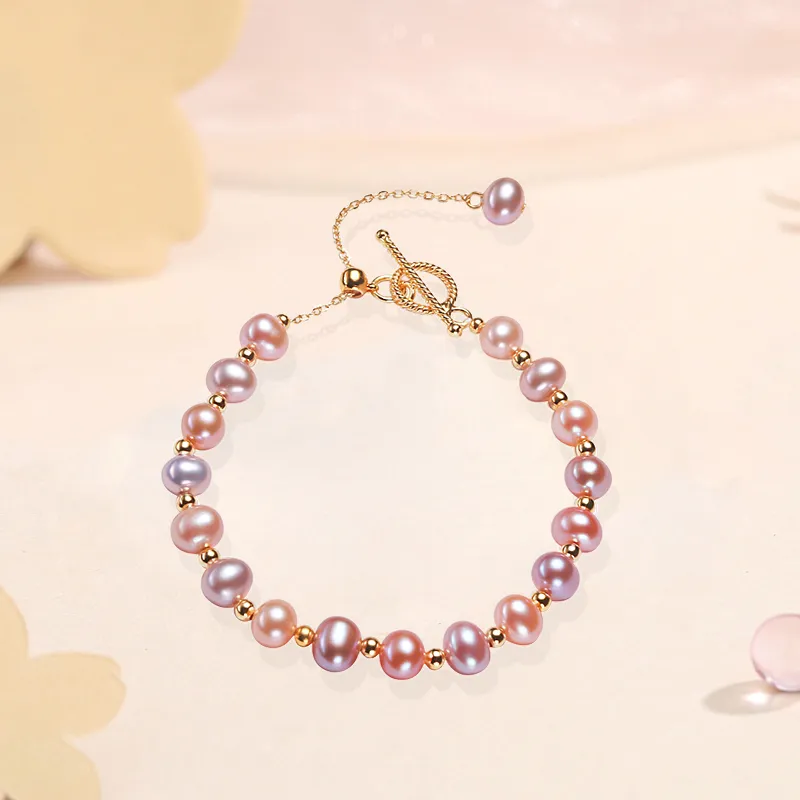 HAPPY BEAN Freshwater Pearl Bracelets Women's-2