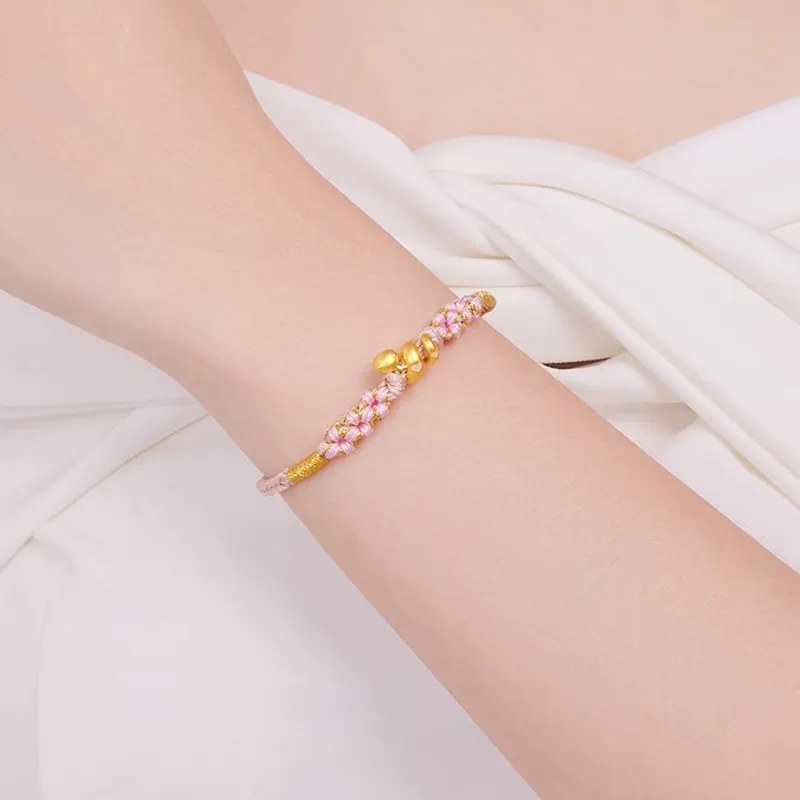 HAPPY BEAN Gold Bracelet Women's-3