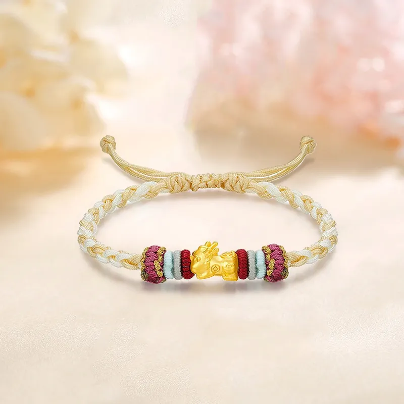 HAPPY BEAN Gold Bracelet Unisex-5