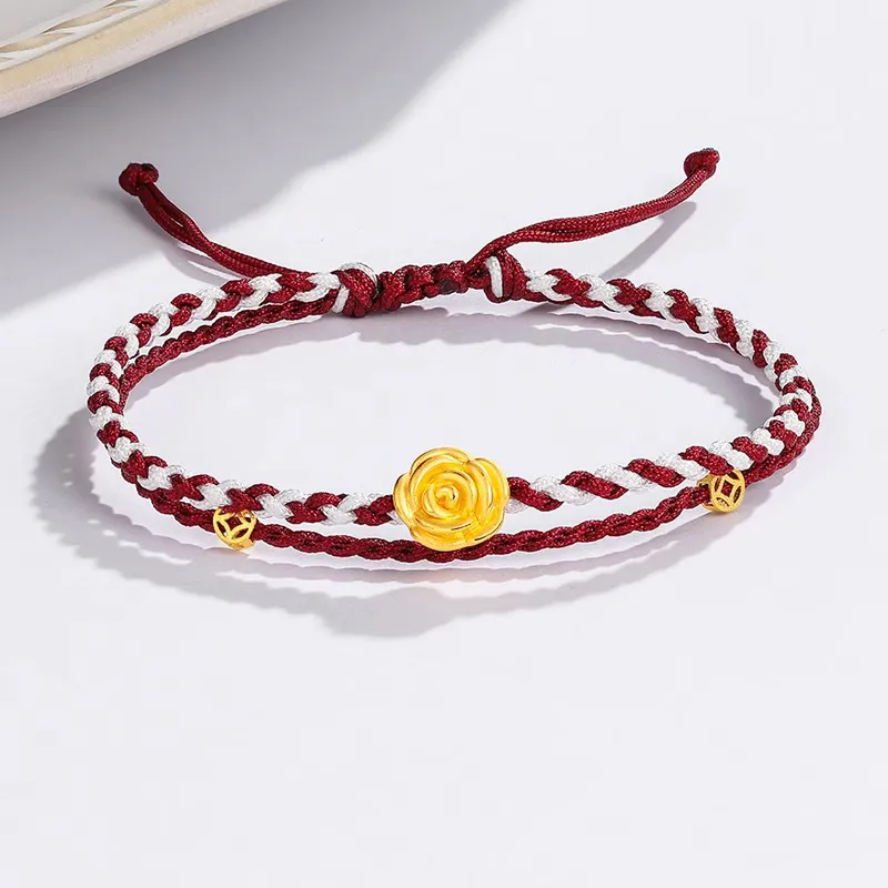 HAPPY BEAN Gold Bracelet Women's-2