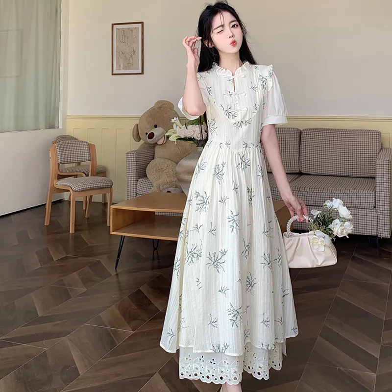Zukizuki Short Sleeved Dress Women's-3