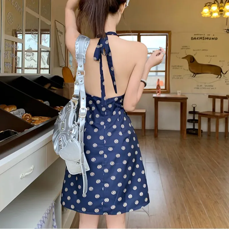 Zukizuki Sleeveless Dress Women's Royal Blue-4