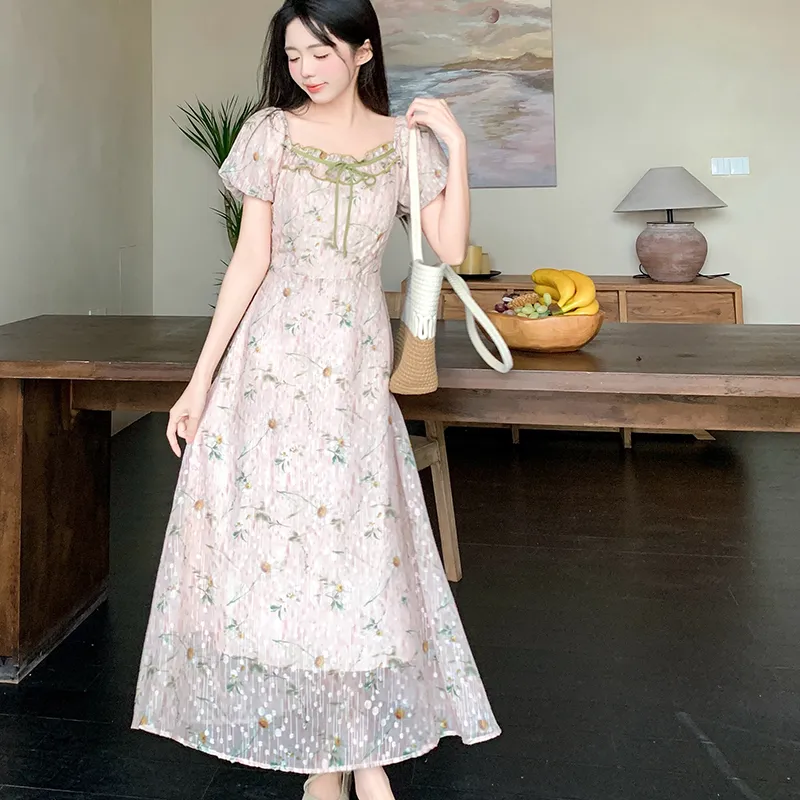 Zukizuki Short Sleeved Dress Women's-2