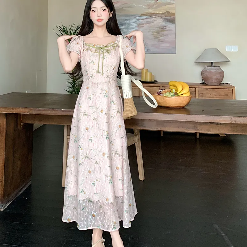 Zukizuki Short Sleeved Dress Women's-3