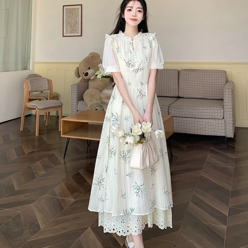 Zukizuki Short Sleeved Dress Women's-2