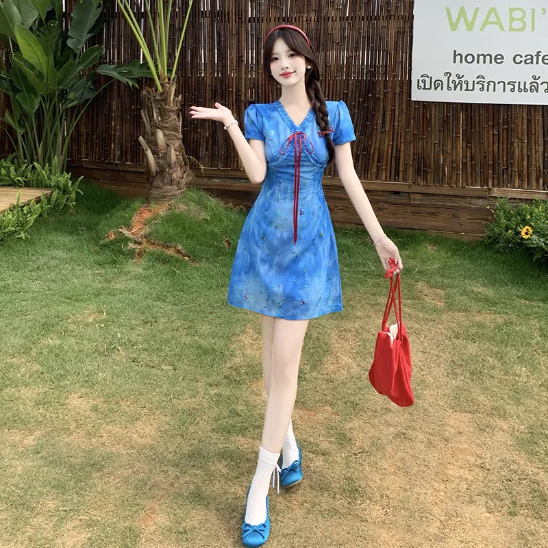 Zukizuki Short Sleeved Dress Women's-8