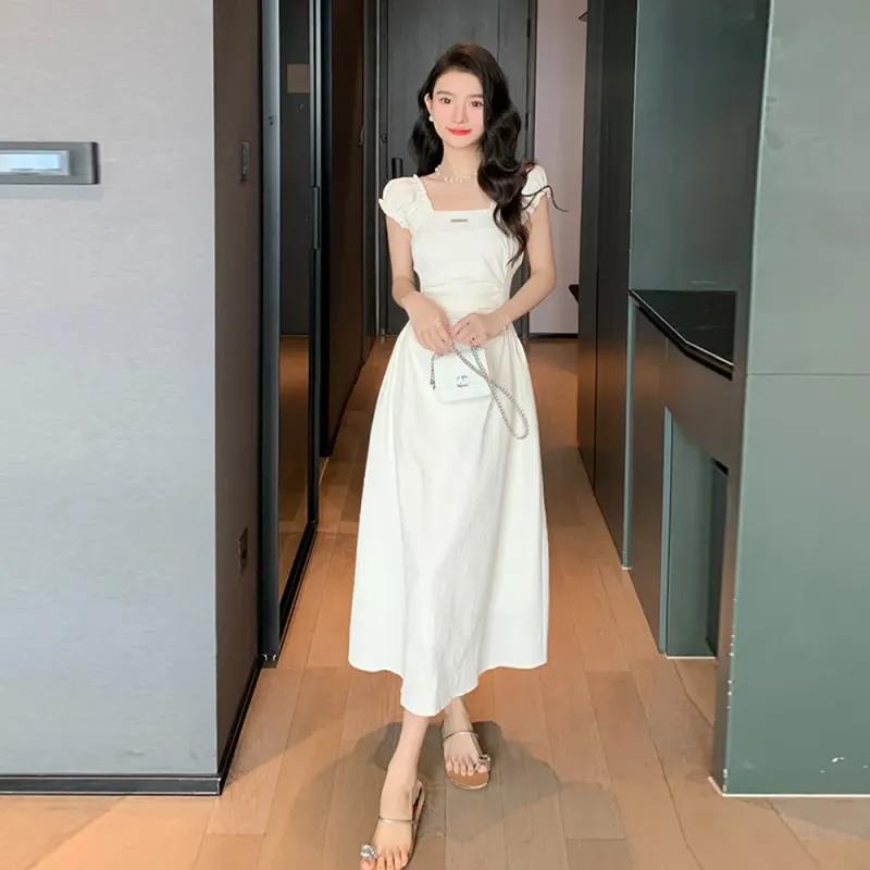 KUNZHUDAXIANG Short Sleeved Dress Women's-4