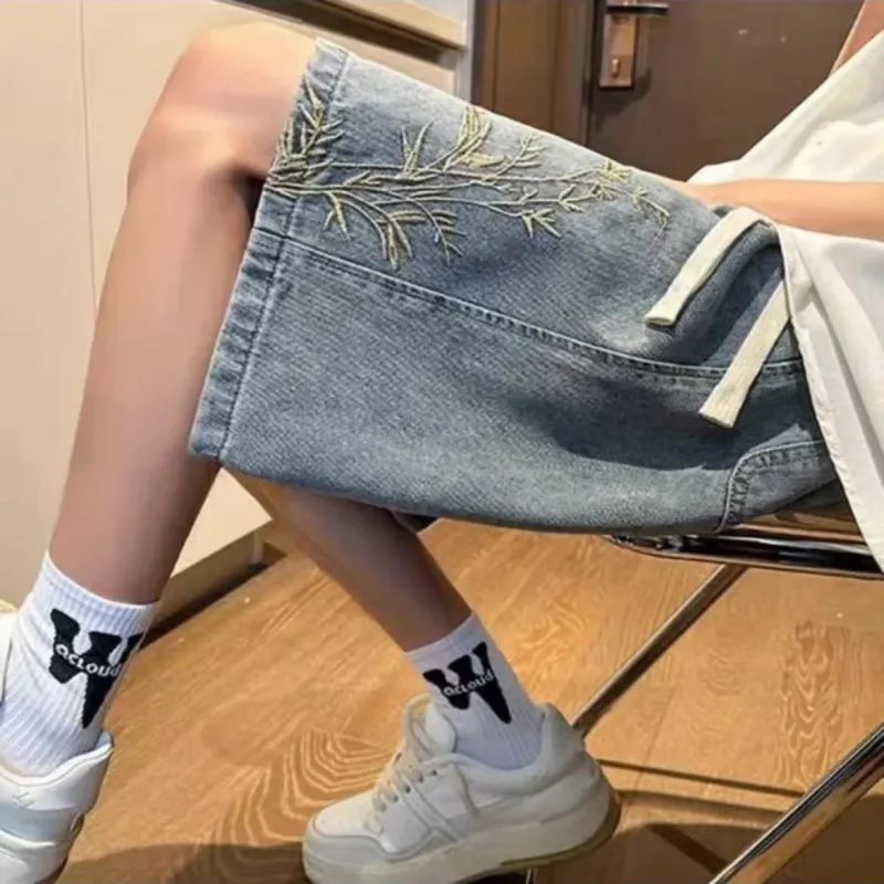 OKPI Denim Shorts Unisex-4