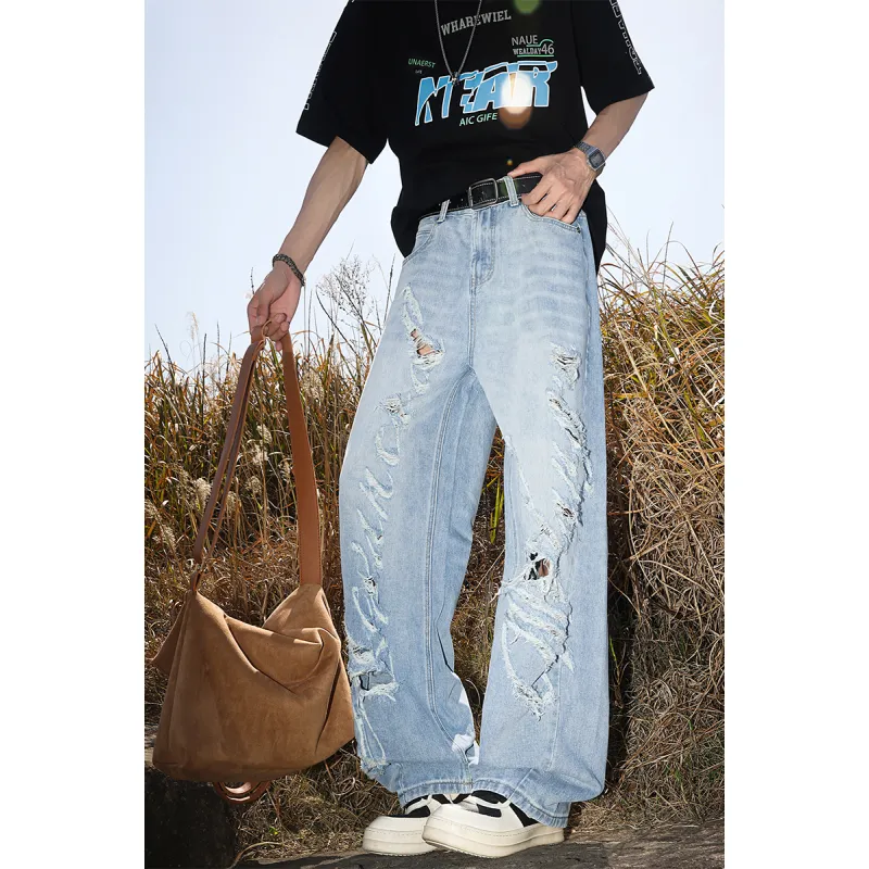 OKPI Jeans Unisex High Street Blue-5