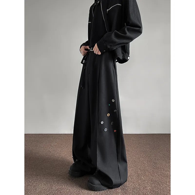 OKPI Casual Pants Unisex Elegant ★ Black-4