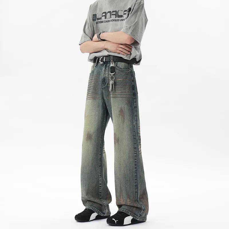 OKPI Jeans Unisex Niche ☆ Vintage Blue-2