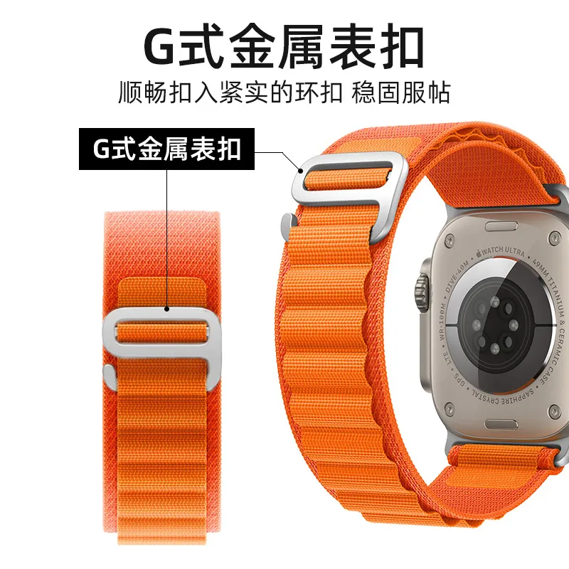 TZXZ Apple Compatibility Watch Band 230mm Fabric Material-17