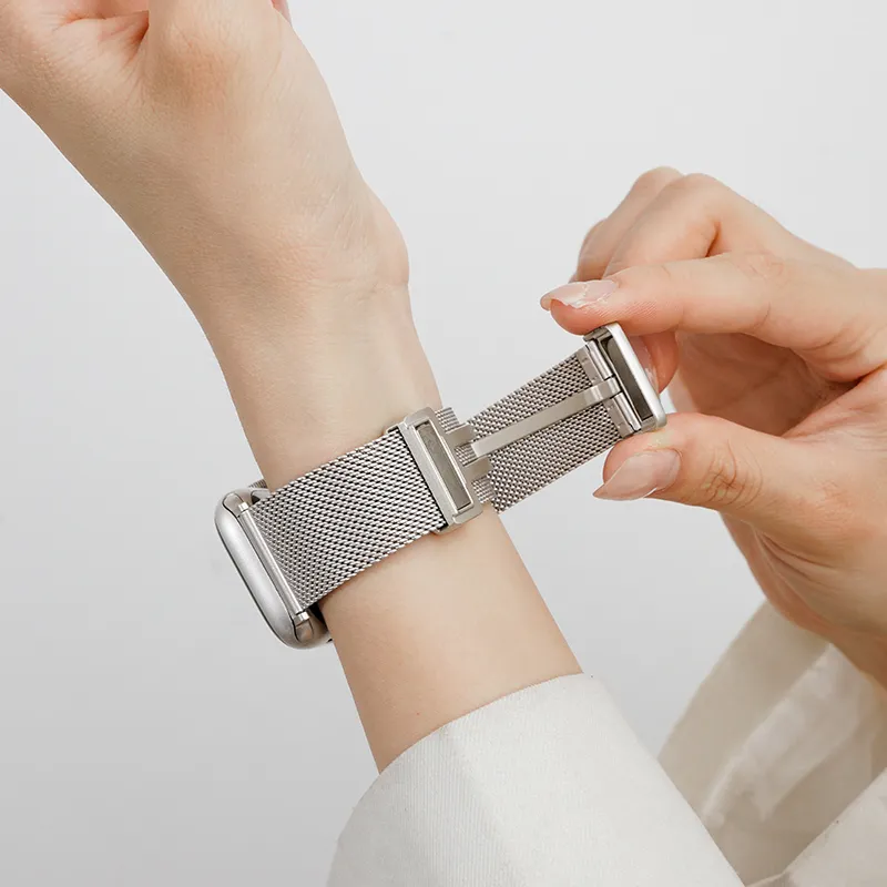 FZRT Apple Compatibility Watch Band Stainless Steel Material-1