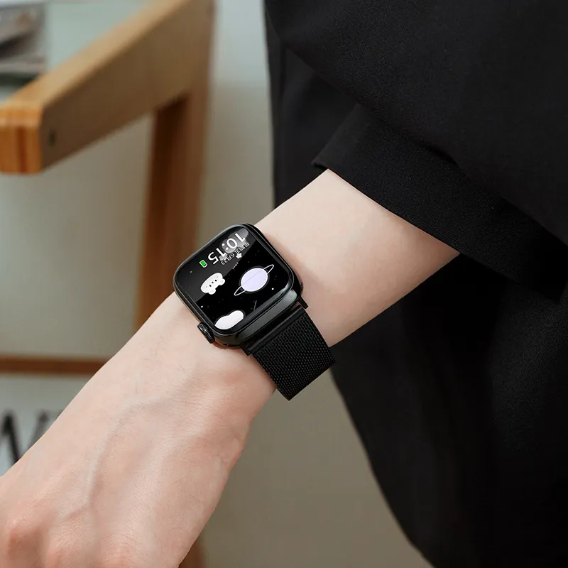 FZRT Apple Compatibility Watch Band Stainless Steel Material-8