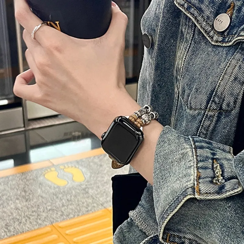FZRT Apple Compatibility Watch Band Artificial Leather Material-2