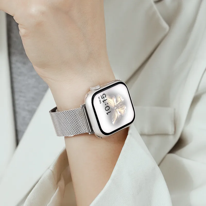 FZRT Apple Compatibility Watch Band Stainless Steel Material-11