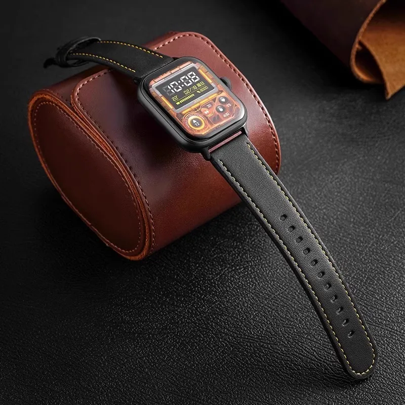 FZRT Vivoiqoo Compatibility Watch Band Official Same Style Quick Release Genuine Leather Strap Genuine Leather Material-2