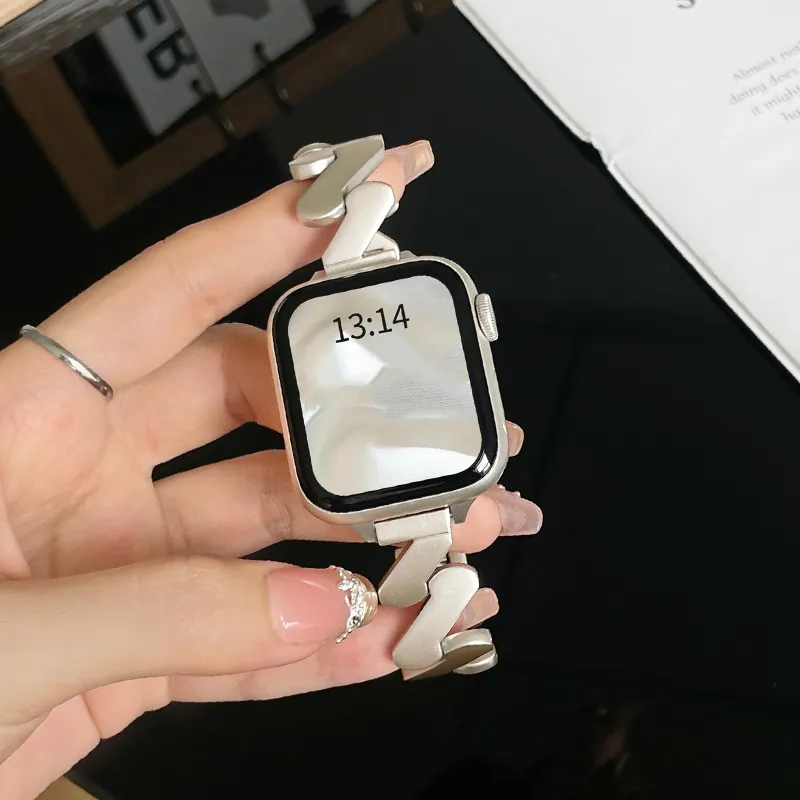 FZRT Apple Compatibility Watch Band IWatch 8/7 Starlight Summer Premium, Unique And Individual Alloy-2