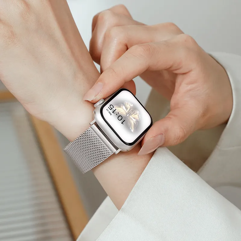 FZRT Apple Compatibility Watch Band Stainless Steel Material-10