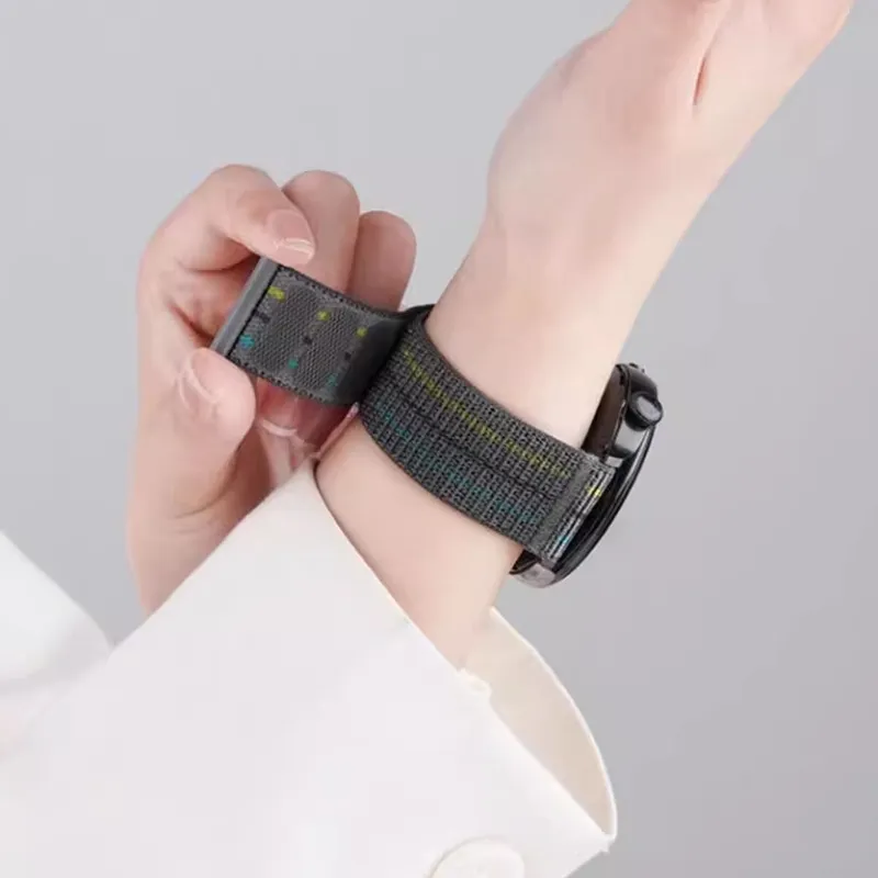 FZRT Watch Bands Breathable Stripes Nylon Quick Release Strap Unisex-2