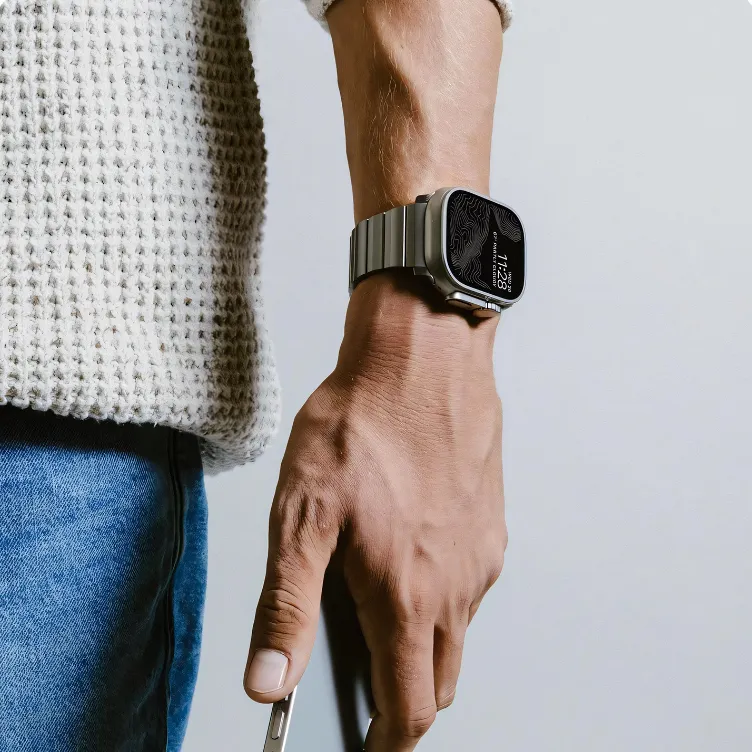 FZRT Apple Compatibility Watch Band Stainless Steel Material-5