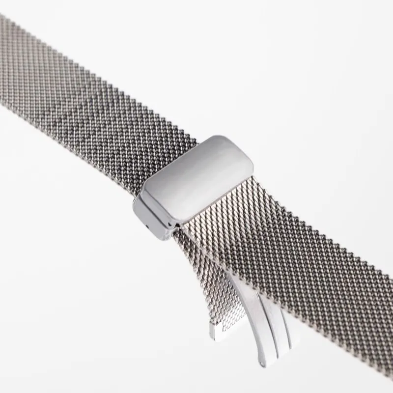 FZRT Watch Bands Metal Stainless Steel Beige Blue Magnetic Buckle Strap Unisex-2