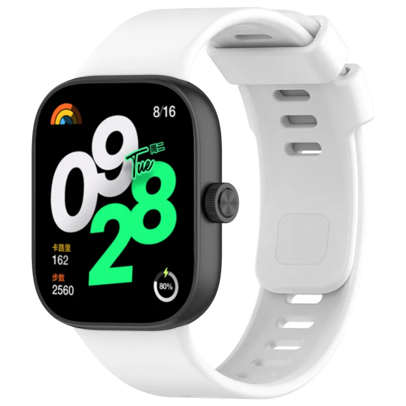 FZRT Xiaomi Red Beige Compatibility Watch Band Quick Release Silicone One Piece Strap Silicone Material-25