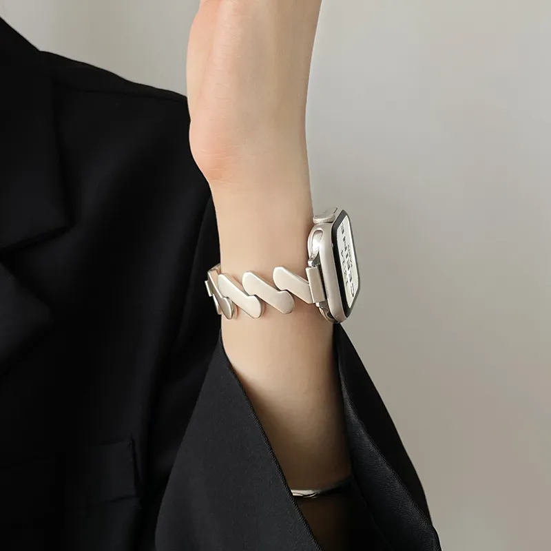 FZRT Apple Compatibility Watch Band IWatch 8/7 Starlight Summer Premium, Unique And Individual Alloy-1