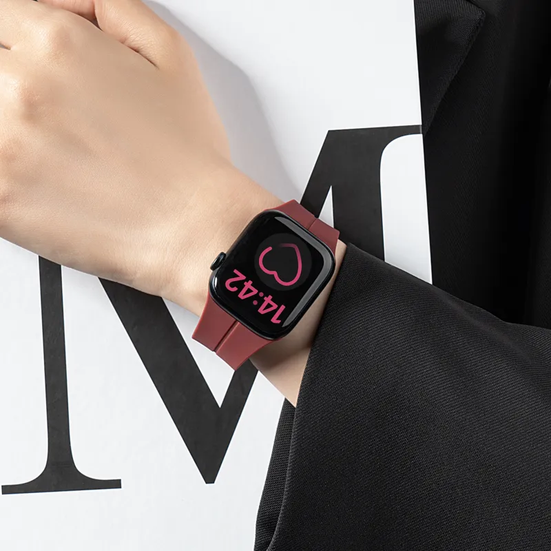 FZRT Apple Compatibility Watch Band Silicone Material-2