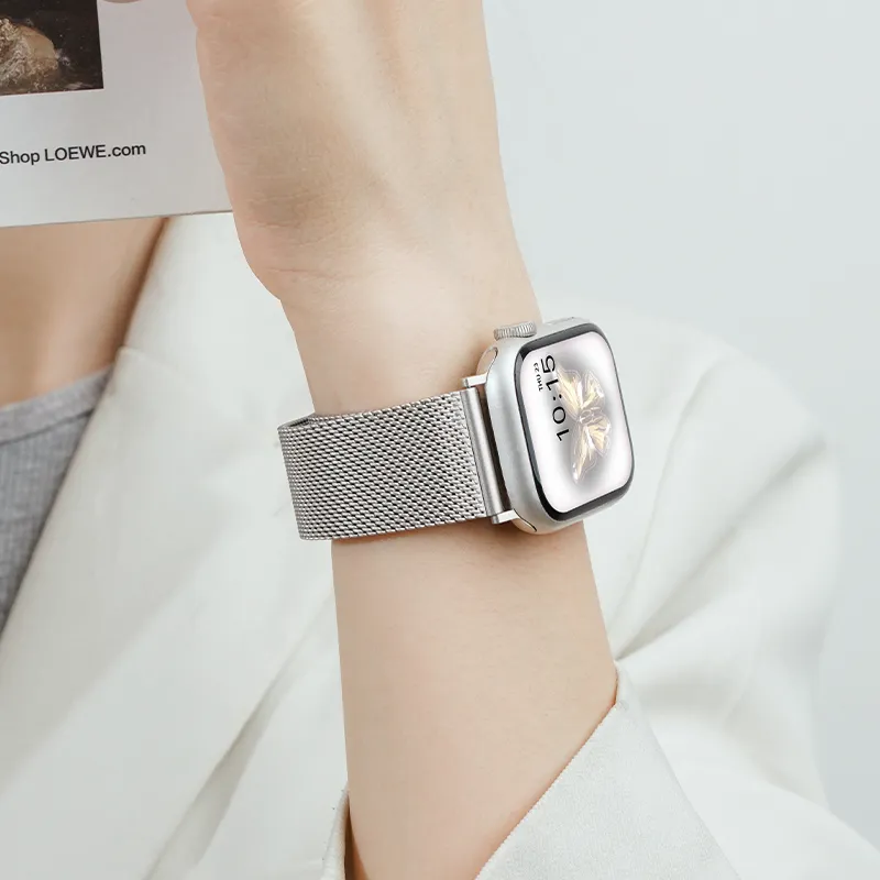 FZRT Apple Compatibility Watch Band Stainless Steel Material-2