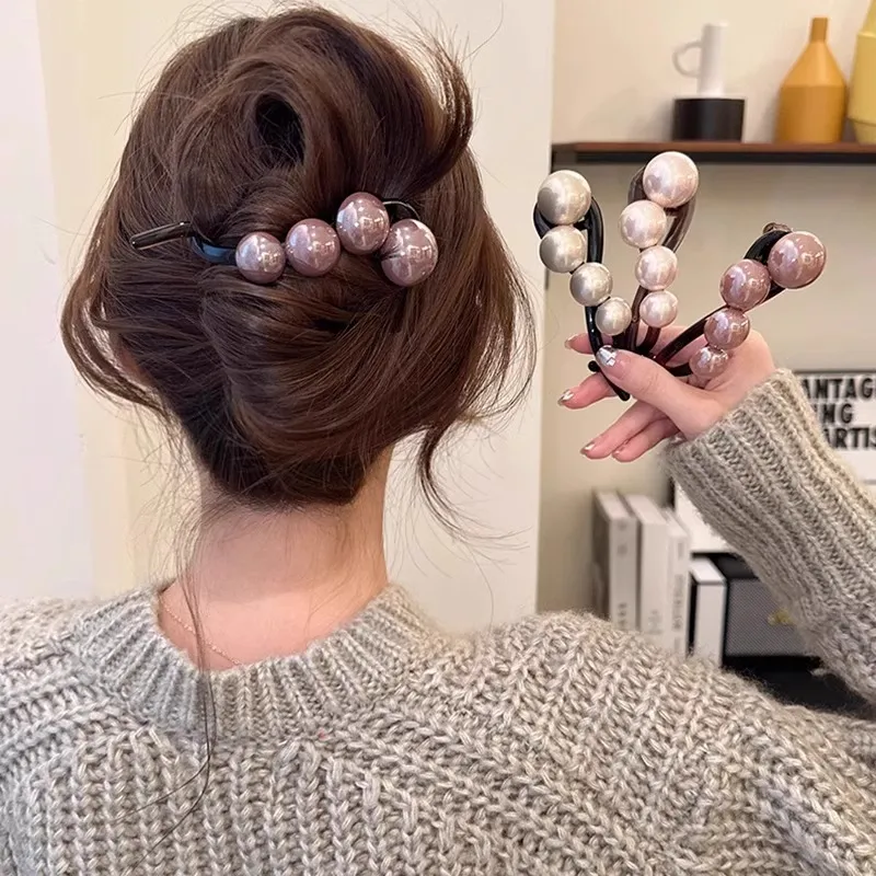 JianKai Acrylic Hair Clips Women's-3