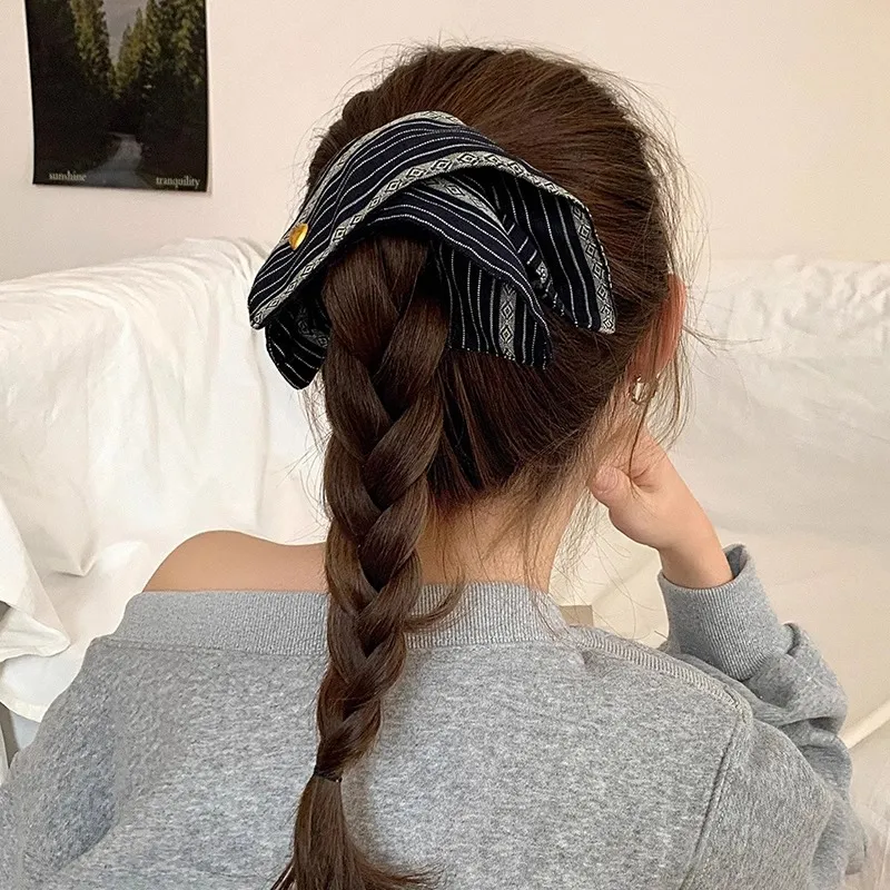 JianKai Fabric Hair Tie Women's-2