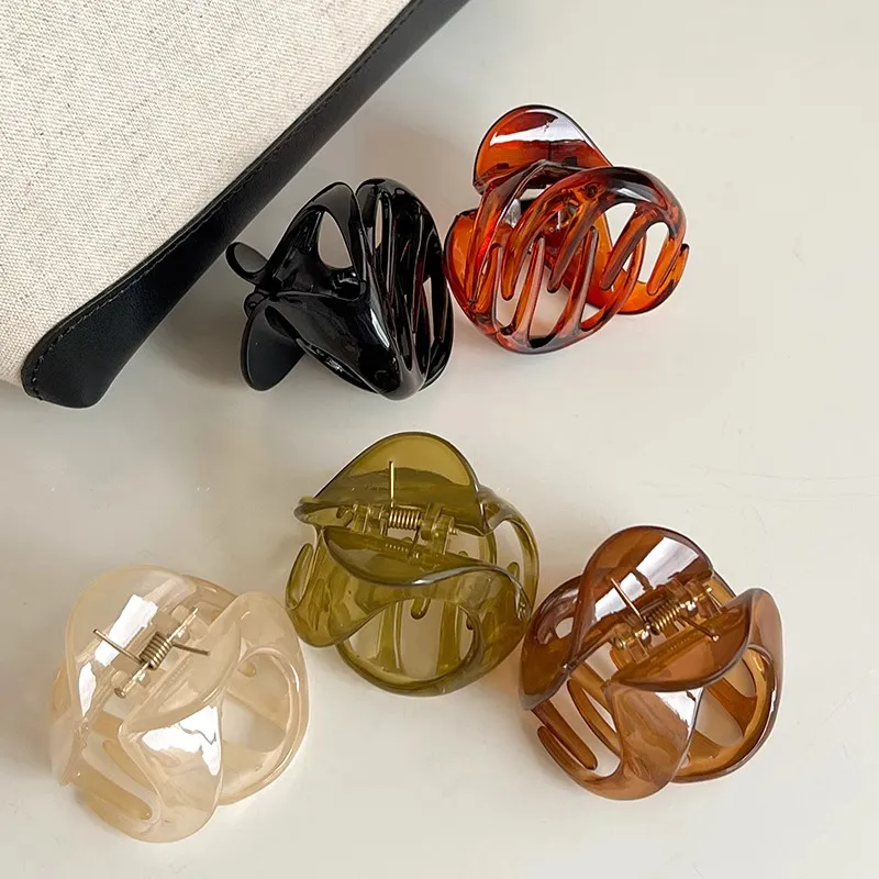 JianKai Acrylic Hair Clips Women's-2