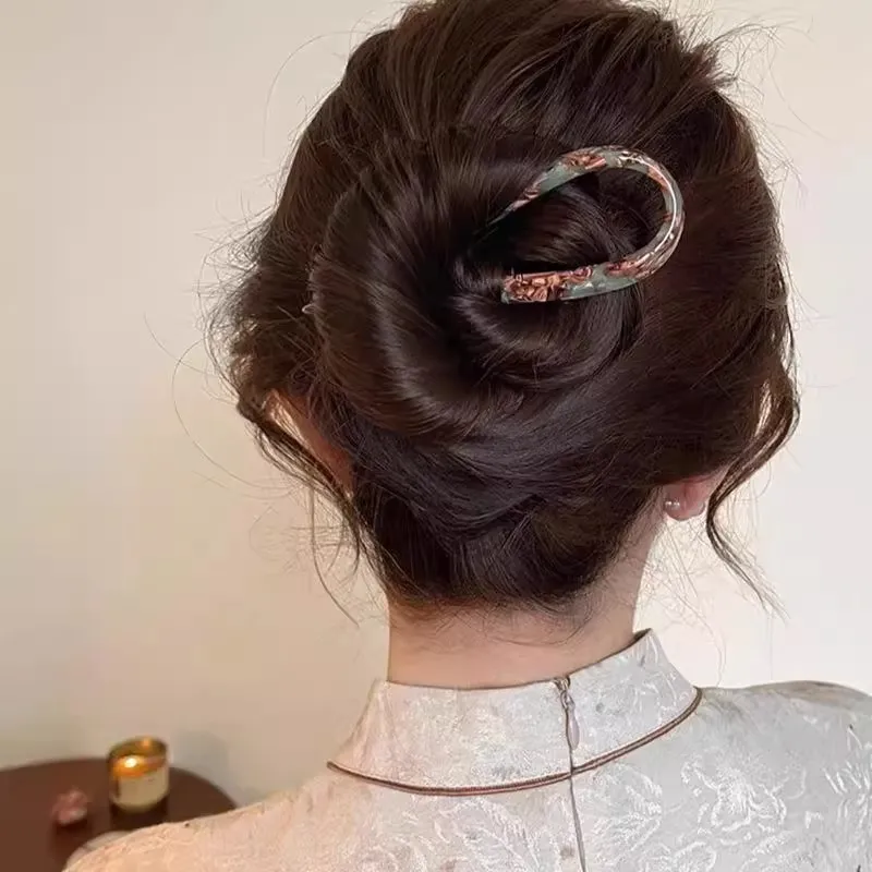 JianKai Acrylic Hairpins Women's-4