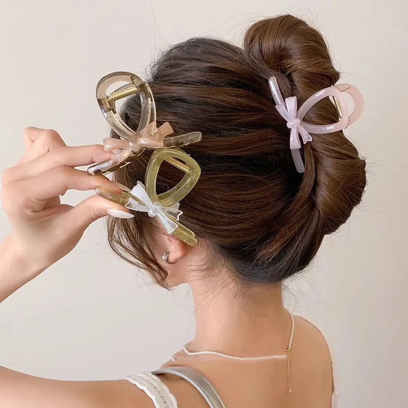 JianKai Acrylic Hair Clips Women's-2