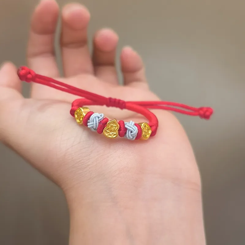 CHAORUNFUZHUBAO Gold Bracelet Kids-4