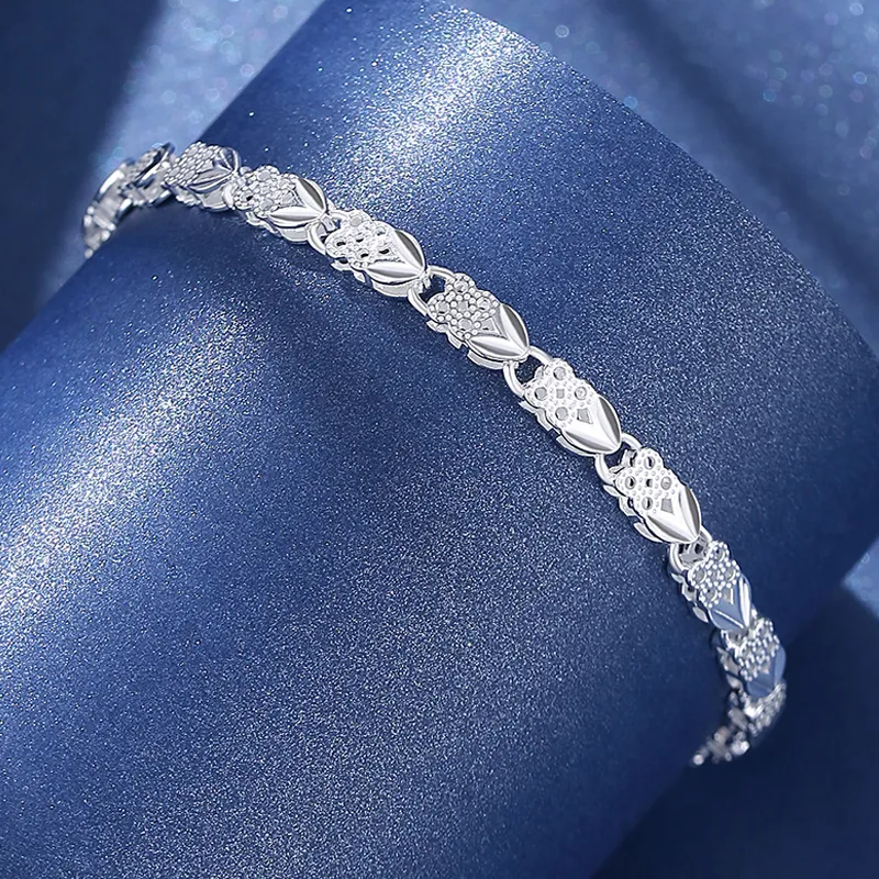 SINO GEM 999 Fine Silver Bracelets Women's-3