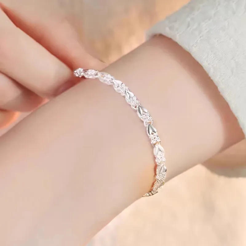SINO GEM 999 Fine Silver Bracelets Women's-4