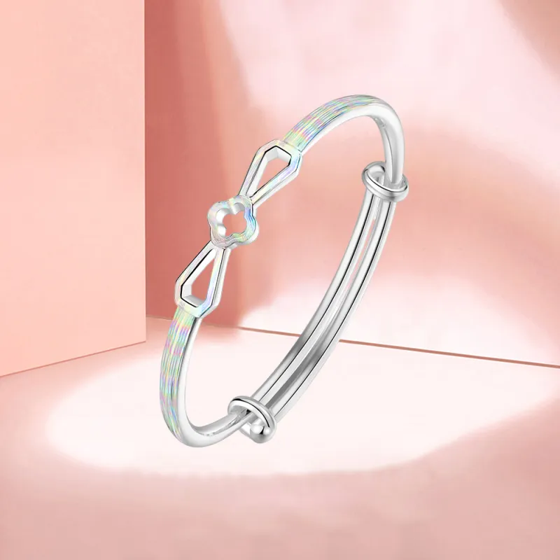SINO GEM 999 Fine Silver Bangles Women's-1