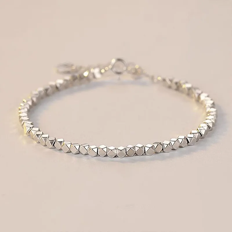 Chinese Jewelry 999 Fine Silver Bracelets Women's White Silver-1