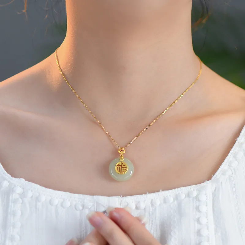 SINO GEM Chalcedony Necklaces Women's-4