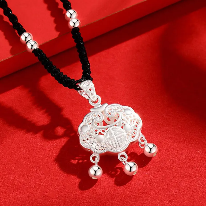 SINO GEM Sterling Silver Necklaces Women's-3