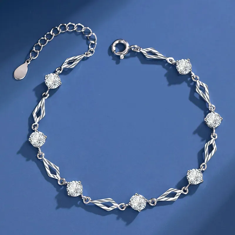 SINO GEM 999 Fine Silver Bracelets Women's-2