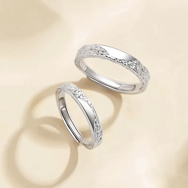 SINO GEM Sterling Silver Rings Unisex-3