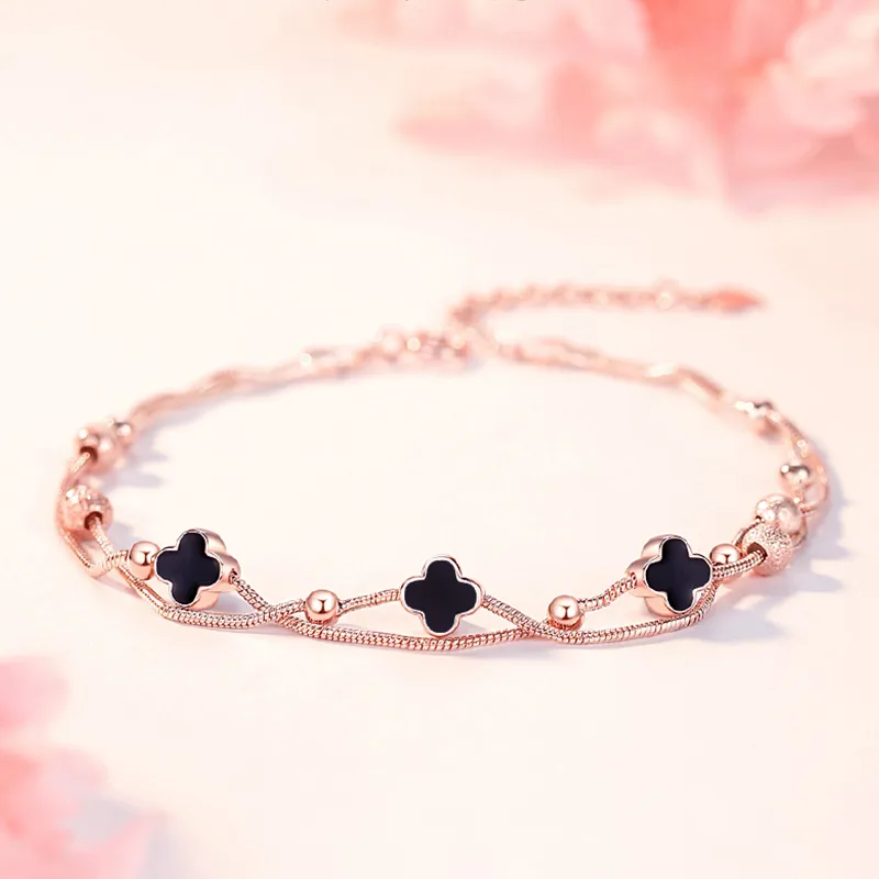 SINO GEM 925 Sterling Silver Anklets Women's-1